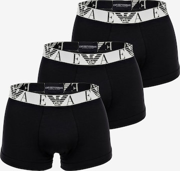 Boxeri de la Emporio Armani pe negru: față