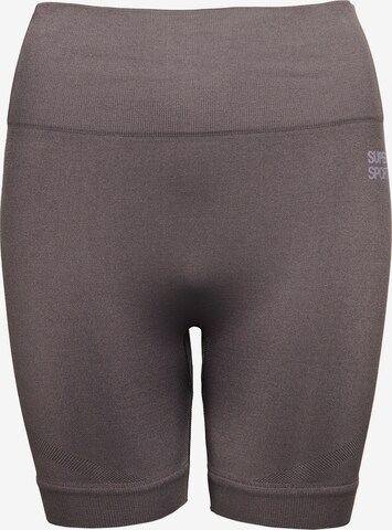 Superdry Workout Pants in Brown: front