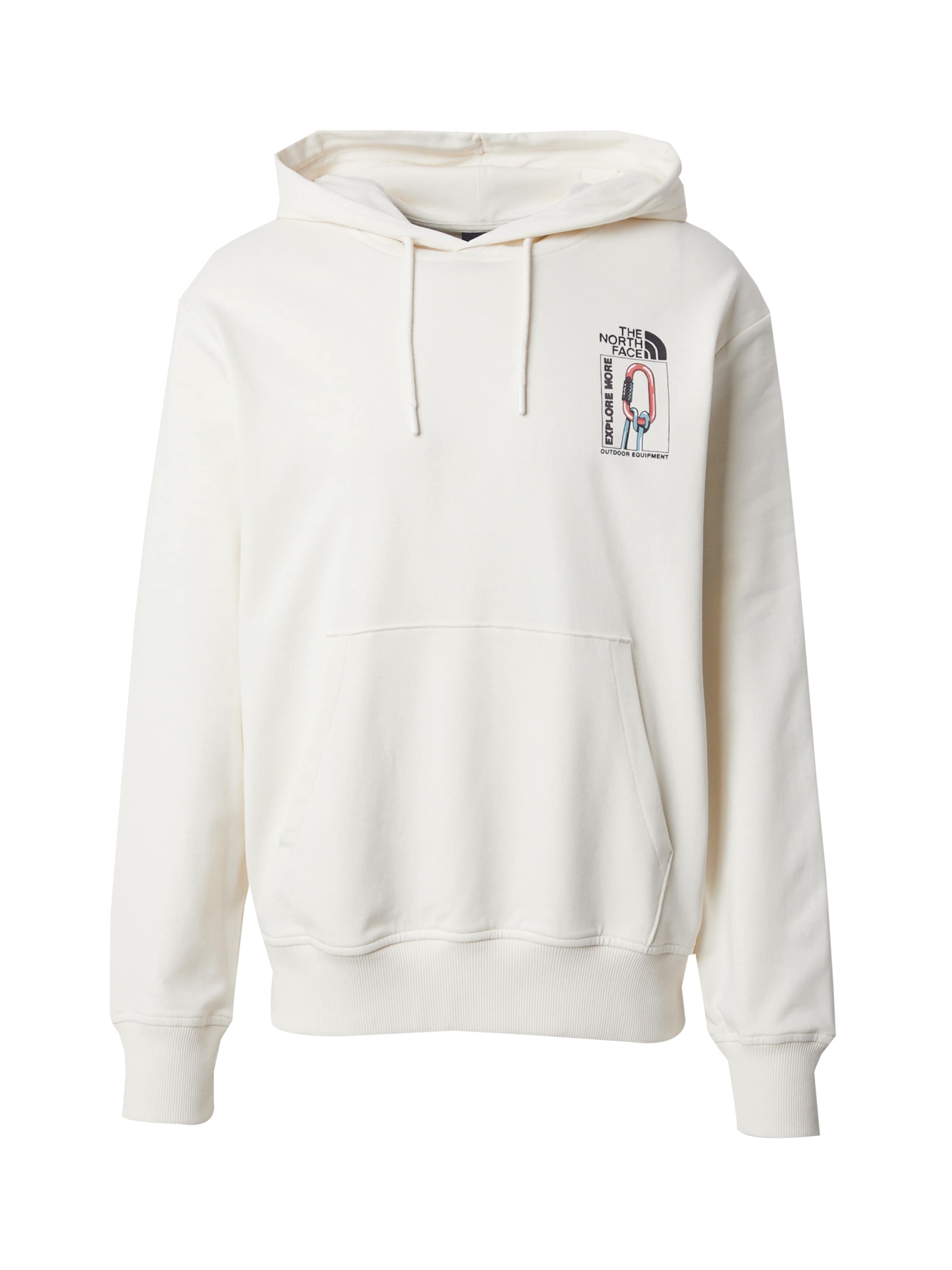 THE NORTH FACE Свитшот 'EXPLORE GEAR' в Белый: спереди
