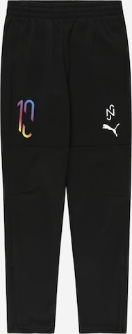 PUMA Regular Sports trousers in Black: front