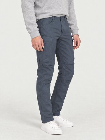 yazubi Regular Cargo Pants 'Jayden' in Blue