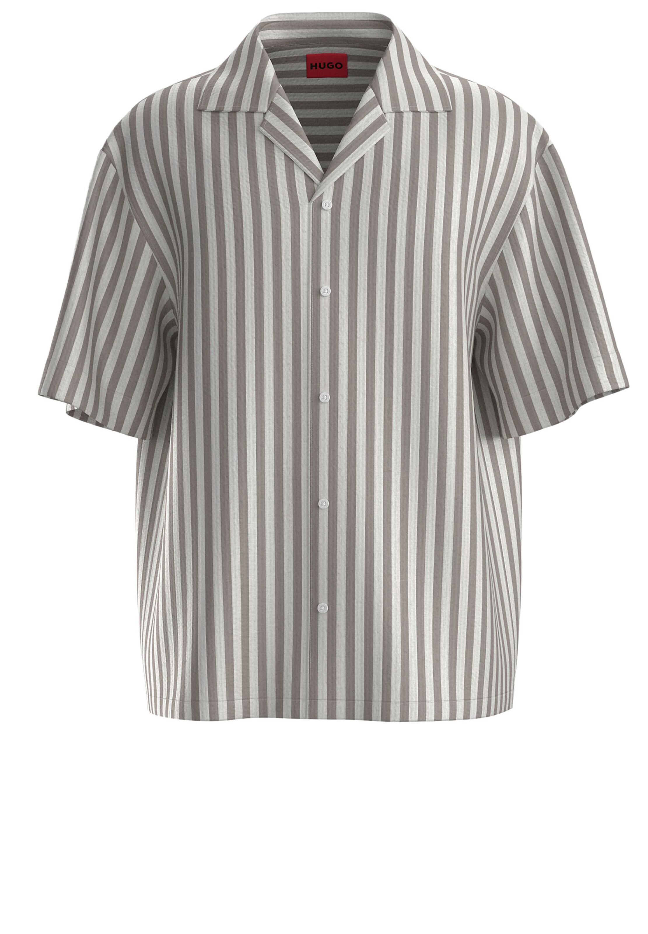 HUGO Comfort Fit Hemd 'Espino' in Beige: Vorderseite