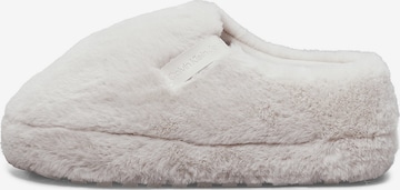 Pantoufle Calvin Klein en beige : devant