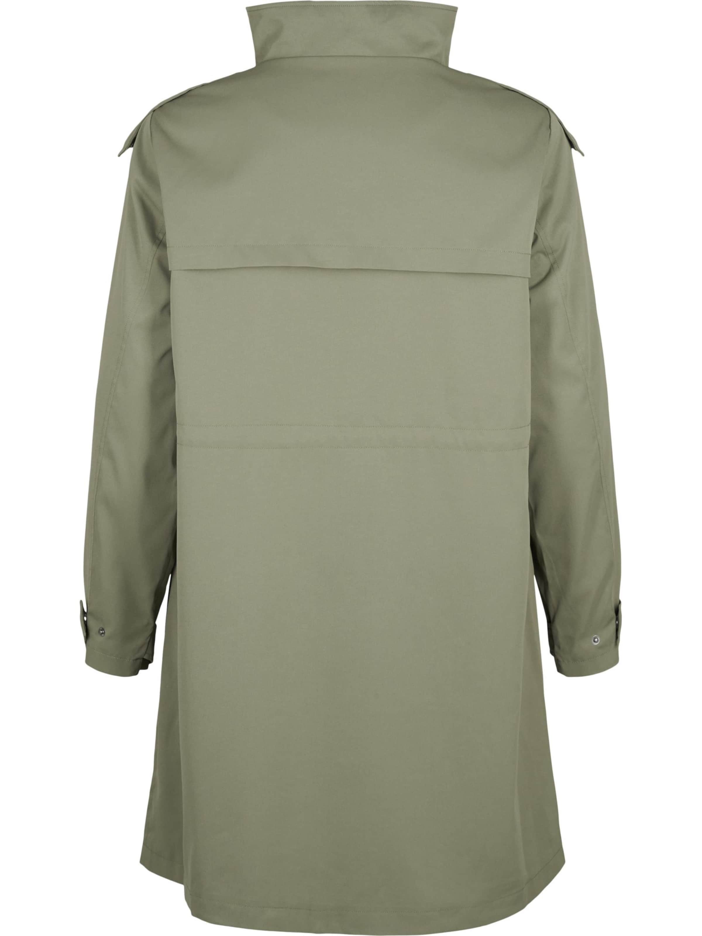 Zizzi Between-seasons parka in Green