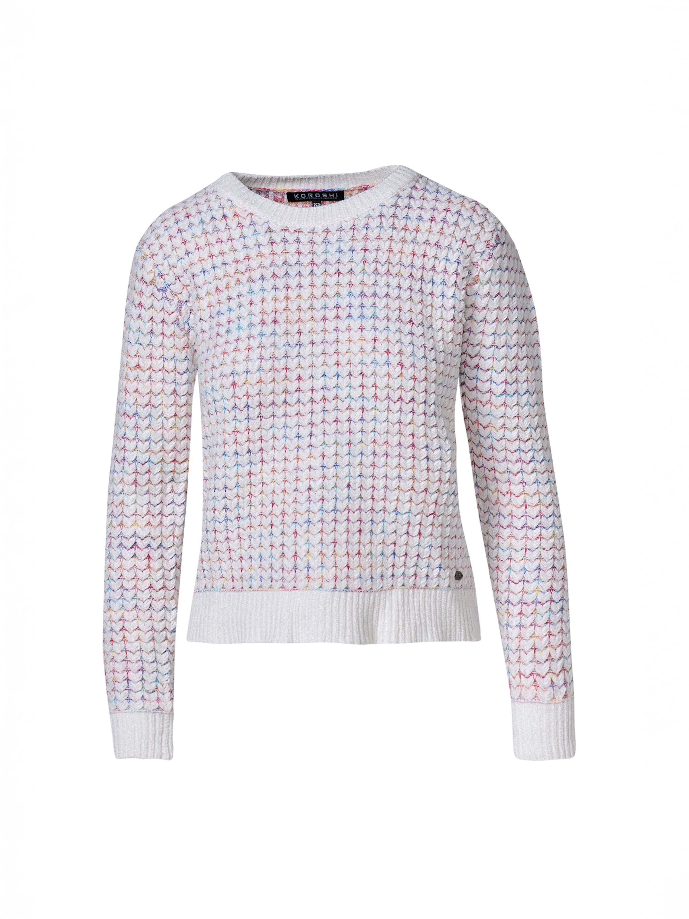 KOROSHI Pullover 'Chenille' in Weiß: Vorderseite