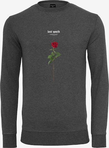 MT Men Sweatshirt 'Lost Youth Rose' in Grijs: voorkant