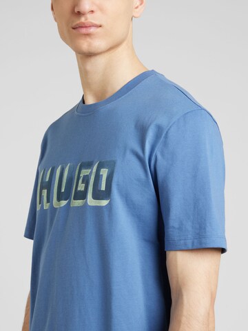 HUGO T-Shirt 'Daqerio' in Blau
