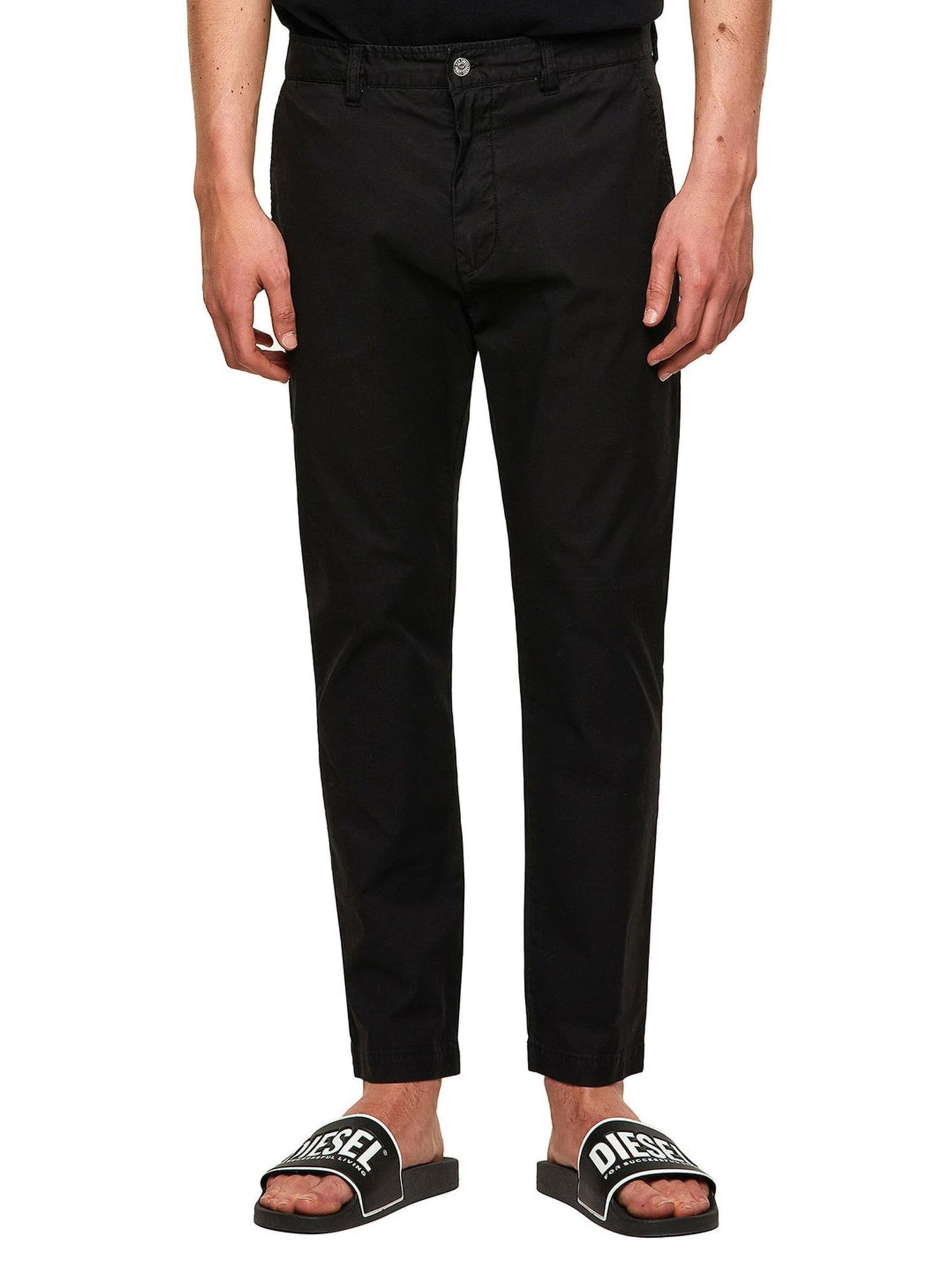 Slimfit Pantaloni chino 'P-PHILLIPE-KA' di DIESEL in nero: frontale