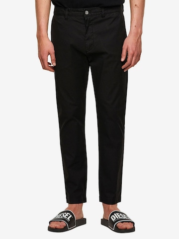 DIESELSlimfit Chino hlače 'P-PHILLIPE-KA' - crna boja: prednji dio
