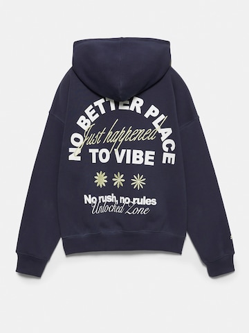 Sweat-shirt 'PACIFIC' Pull&Bear en bleu