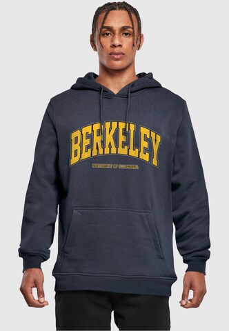 Merchcode Sweatshirt 'Berkeley University' in Blauw: voorkant