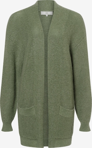 Ipuri Gebreid vest in Groen: voorkant