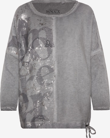 T-shirt 'Memory Lane' Soccx en gris : devant