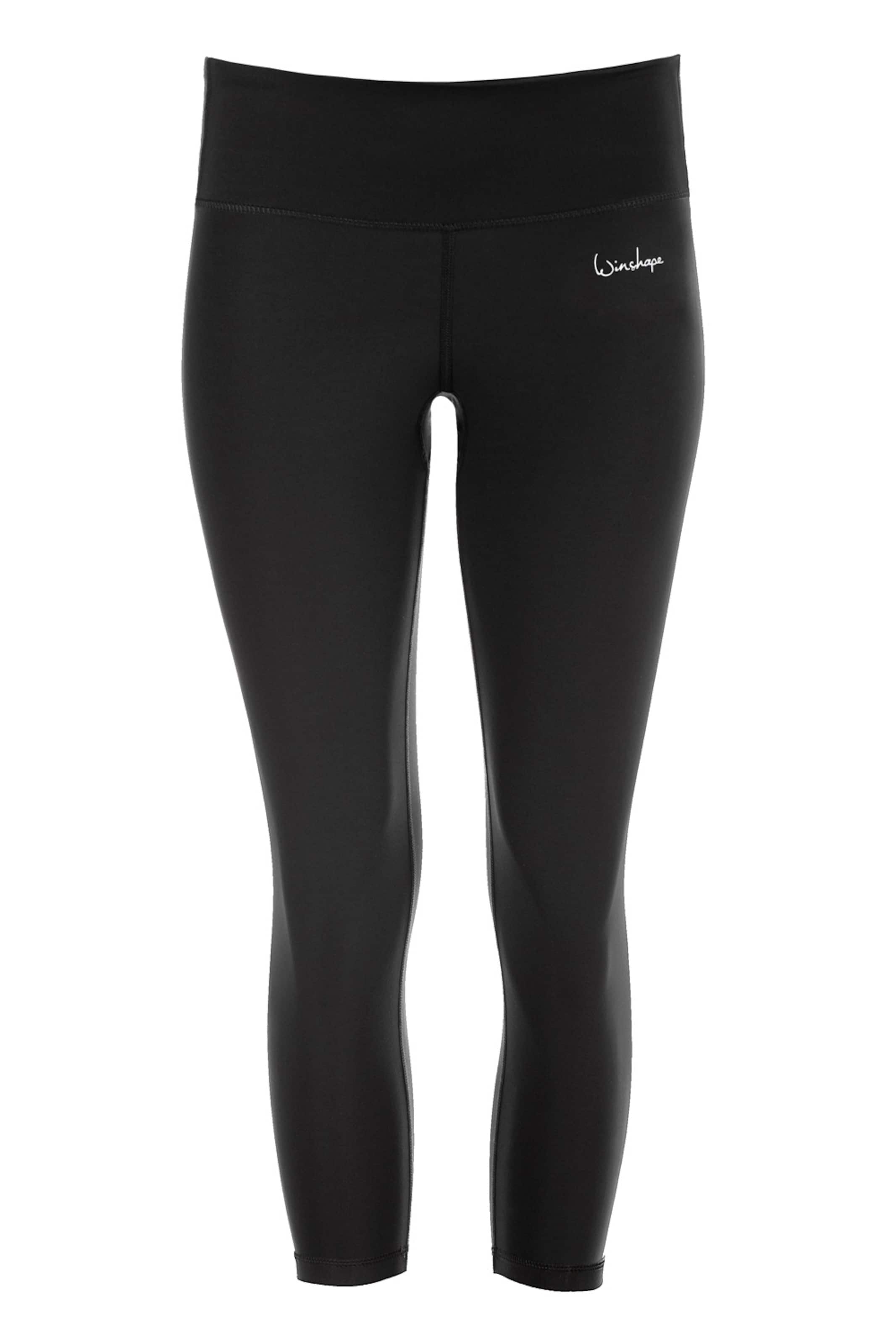 Skinny Pantaloni sport 'AEL302' de la Winshape pe negru: față
