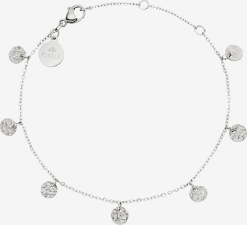 PURELEI Armband 'Malihini Coin' in Zilver: voorkant