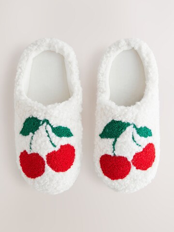 Pantoufle Next en blanc