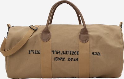 DAN FOX APPAREL Sac week-end 'Silas' en chocolat / kaki / noir, Vue avec produit