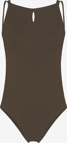DEHA Top in Brown: front