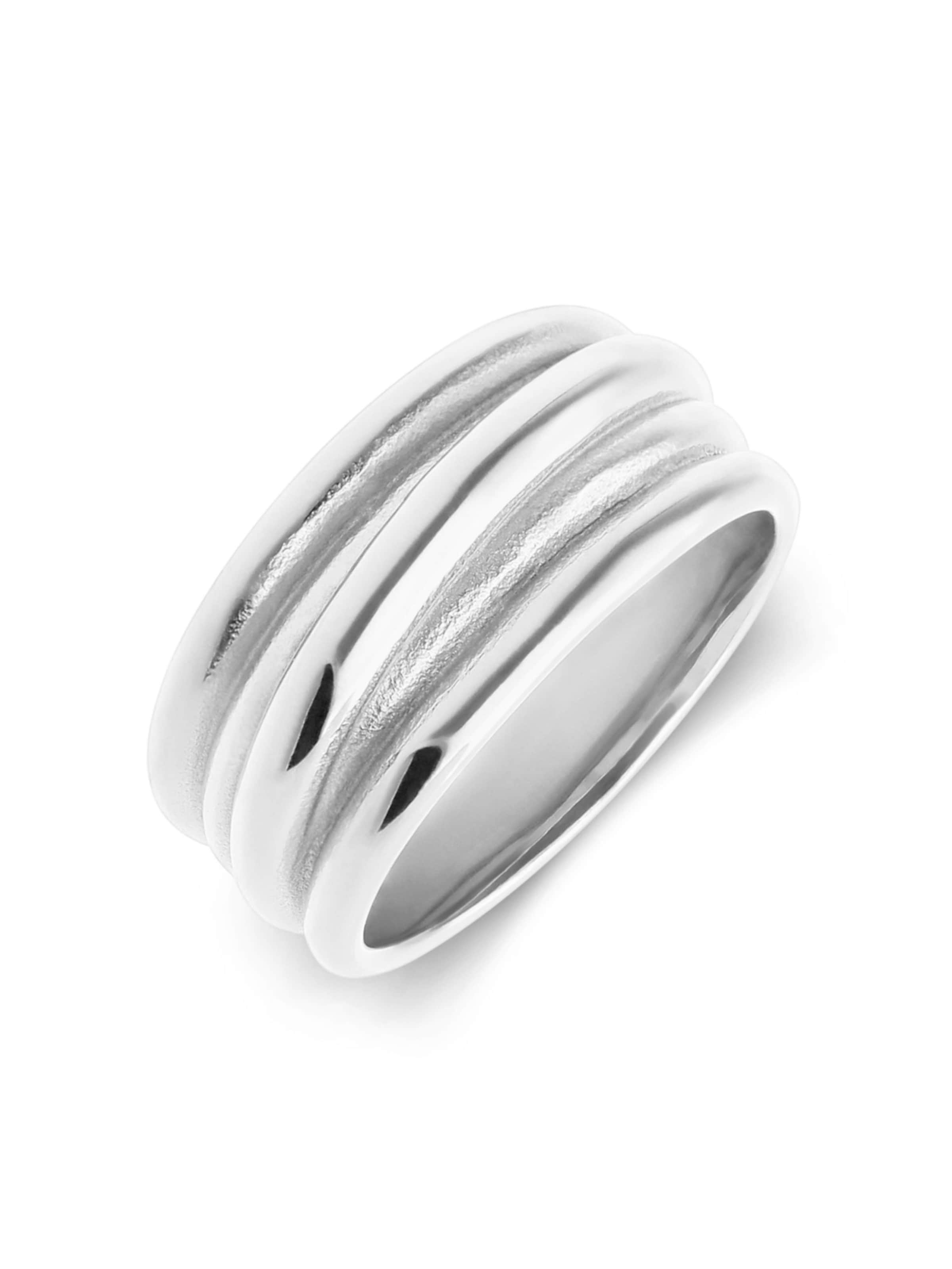 Lucardi Ring in Zilver: voorkant