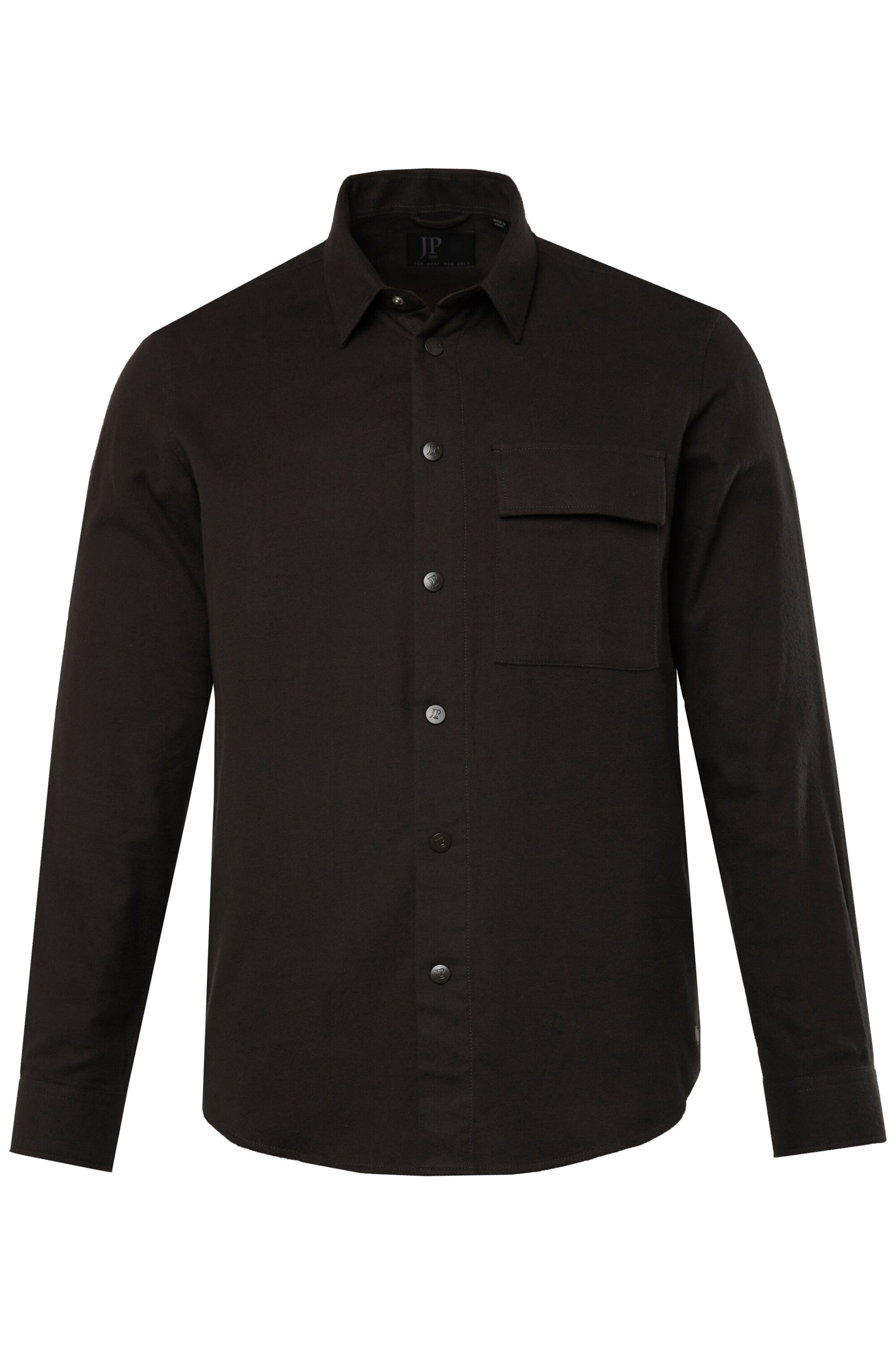 Coupe regular Chemise JP1880 en noir : devant
