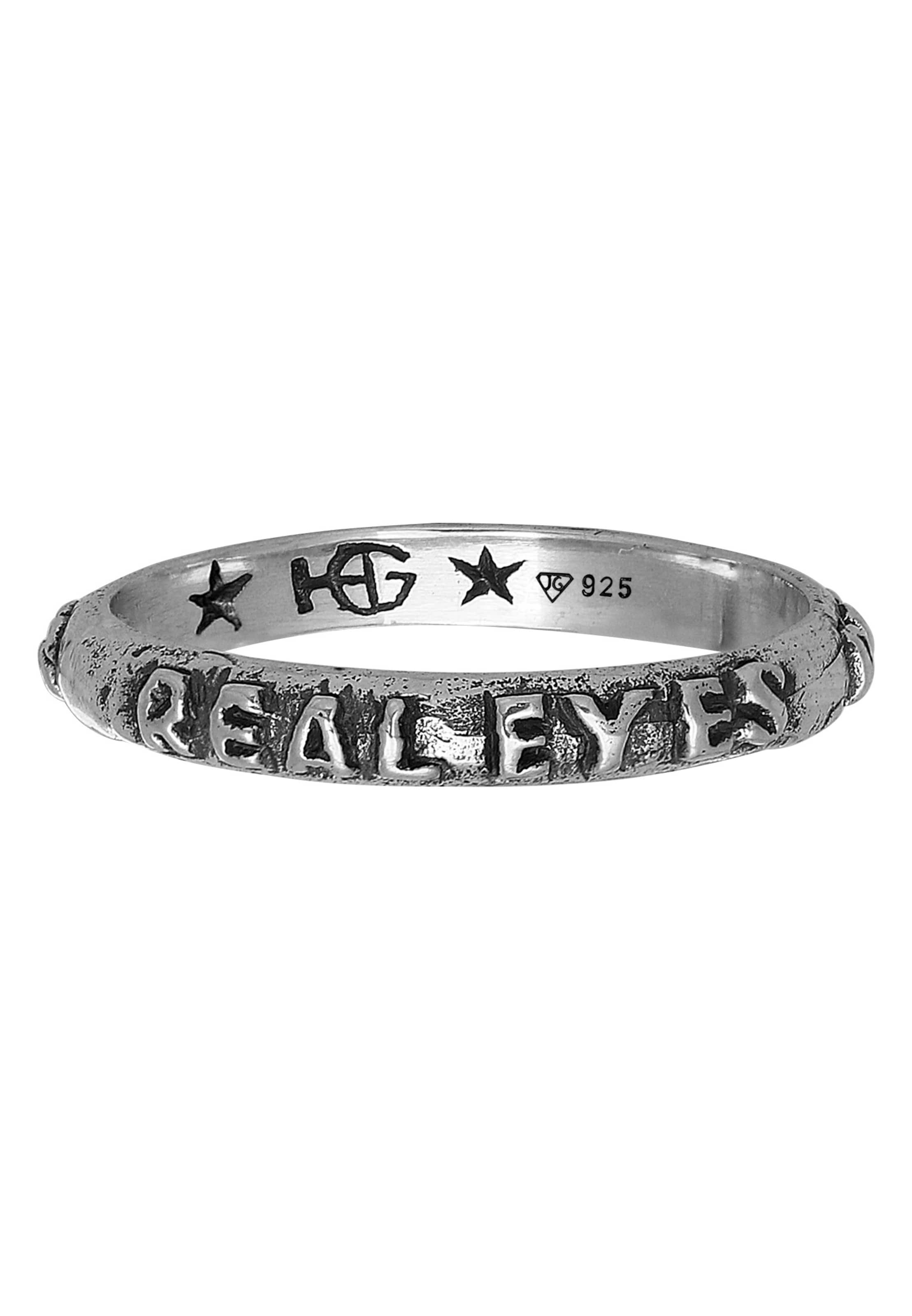 Bague 'Real Eyes Realize' Haze&Glory en argent