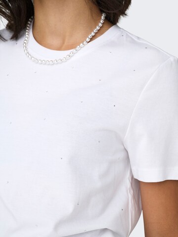 Tricou 'ONLOLIVIA' de la ONLY pe alb