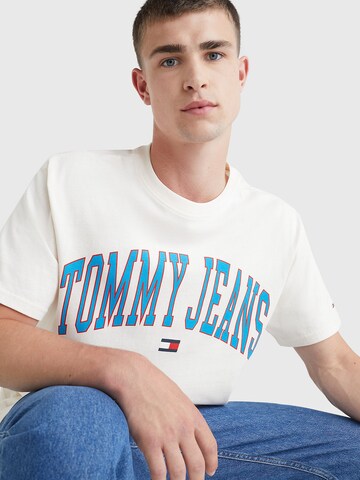 Tommy Jeans Särk 'College', värv valge