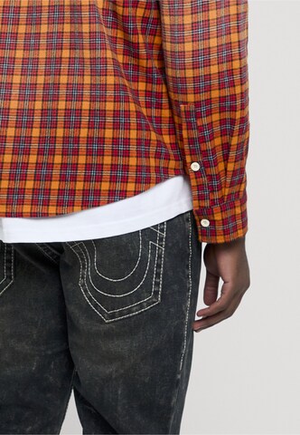 True Religion Regular fit Button Up Shirt in Brown