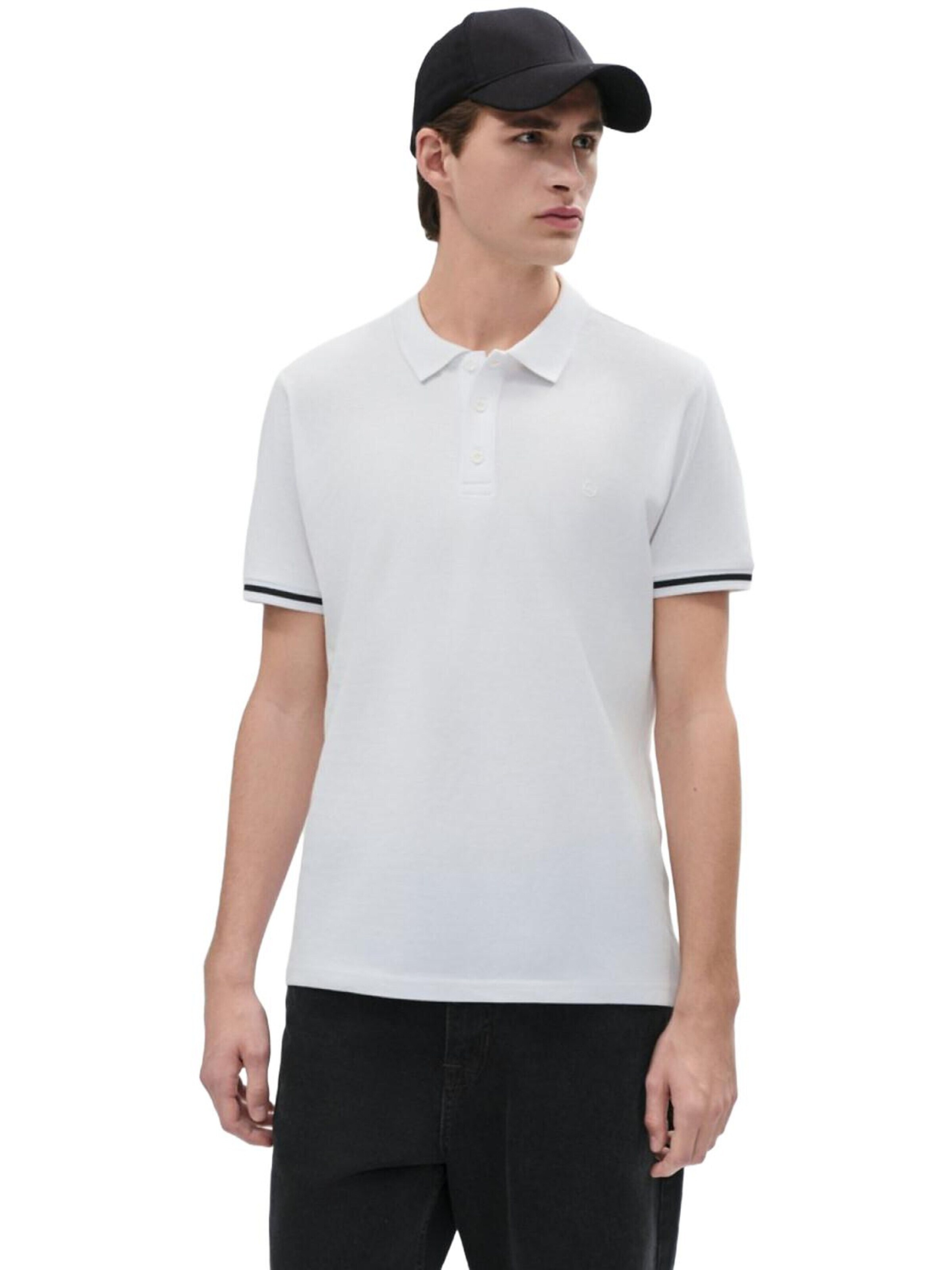 LTB Jeans Shirt 'Polo Shirt' in White: front