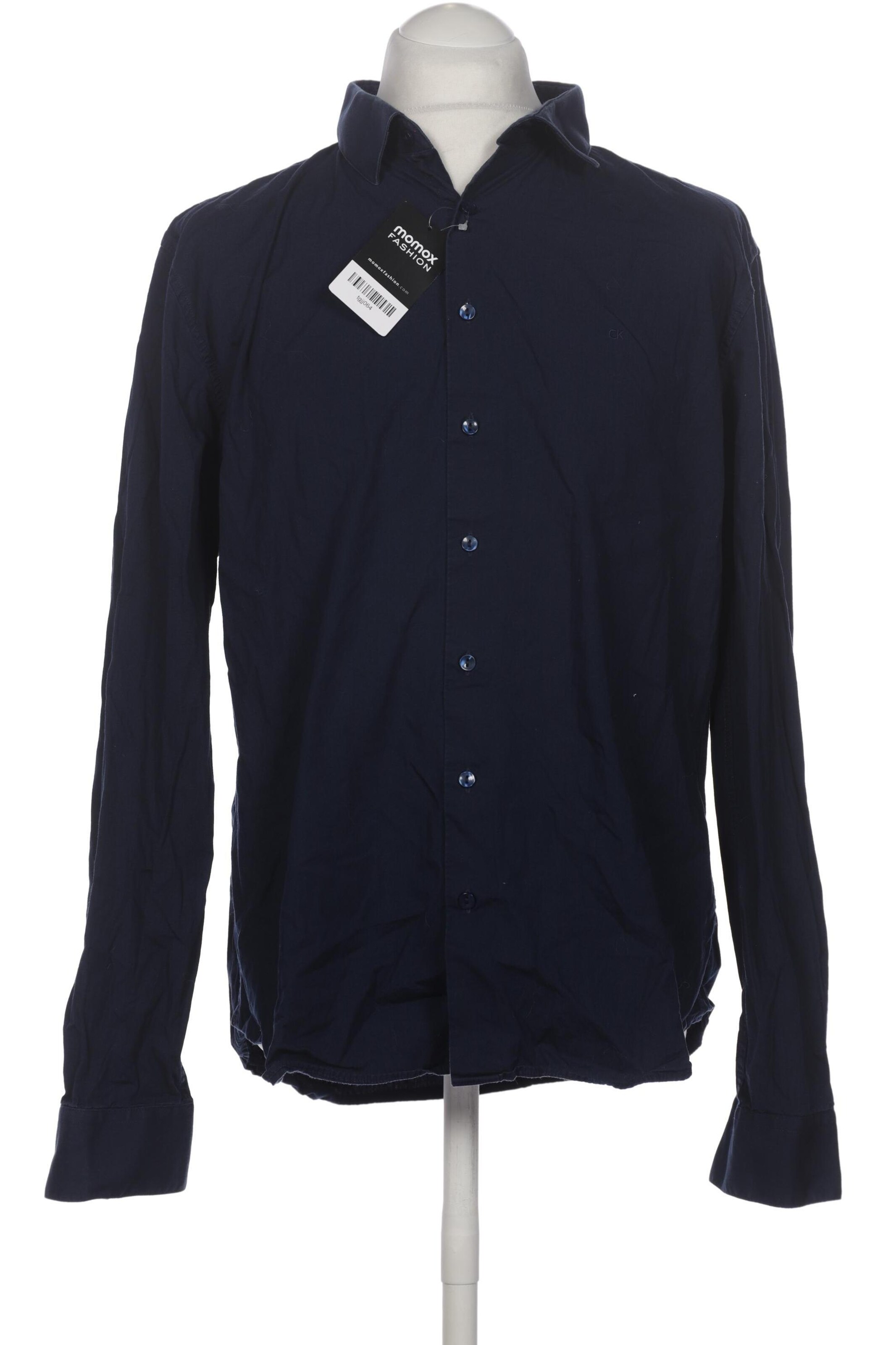 Calvin Klein Button Up Shirt in L in Blue: front