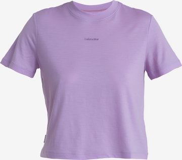 ICEBREAKER - Camisa funcionais 'Tech Lite III' em roxo: frente