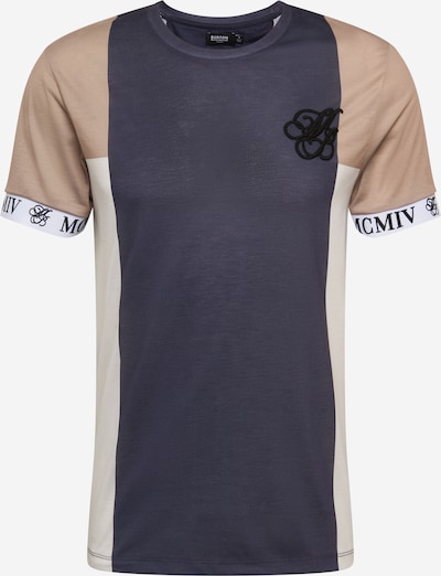 Tricou BURTON MENSWEAR LONDON pe bej / bej închis / navy, Vizualizare produs