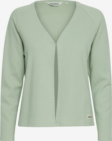 Oxmo Zip-Up Hoodie 'OXJonia' in Green: front