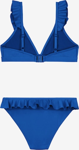 zils Shiwi Trijstūra formas Bikini 'BELLA'