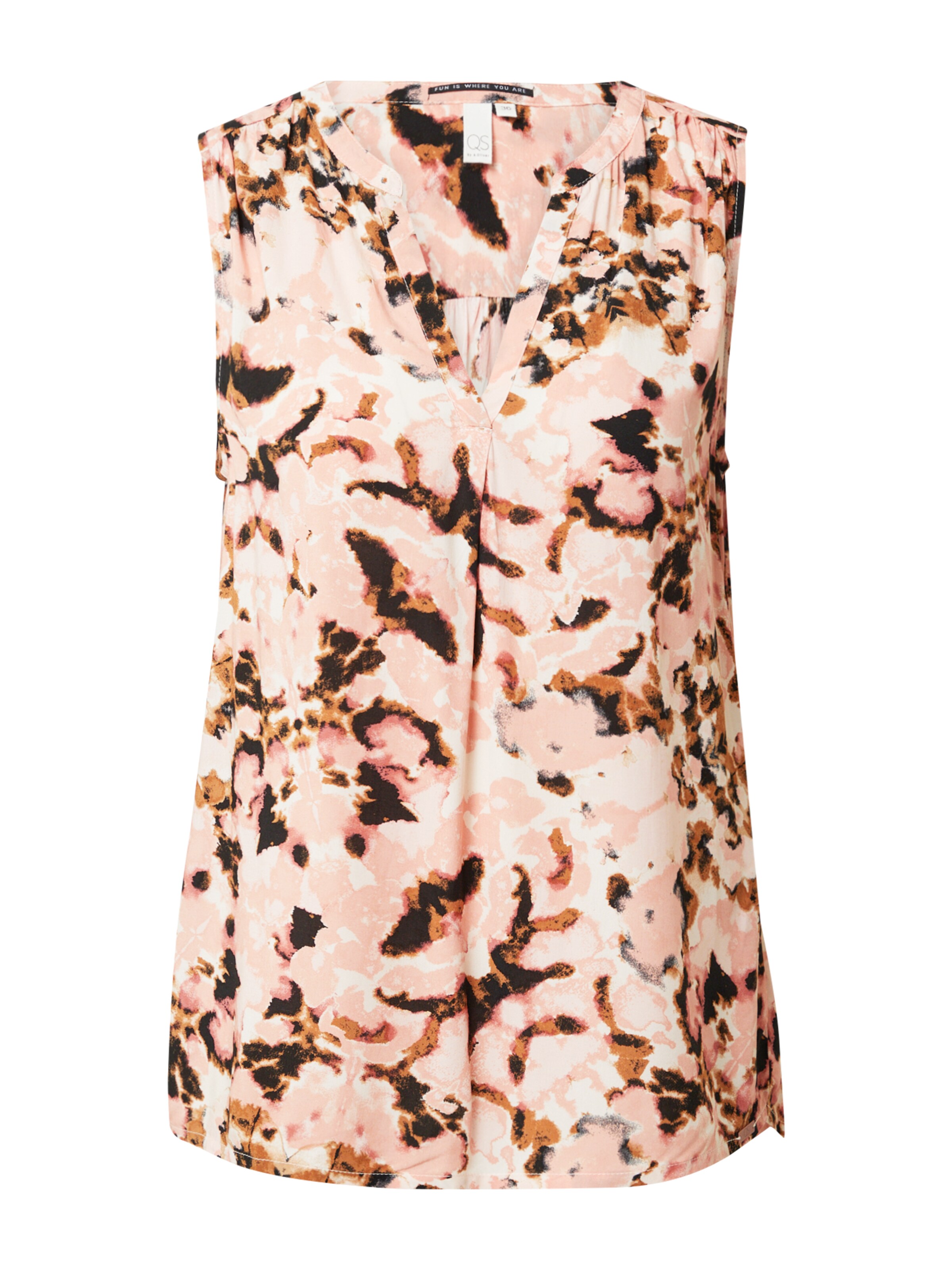 QS Bluse in Orange: Vorderseite