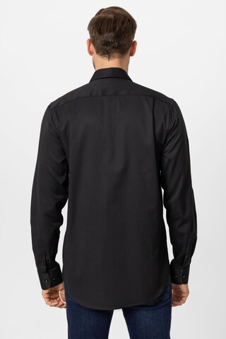 DENIM CULTURE Regular fit Button Up Shirt 'Phil' in Black