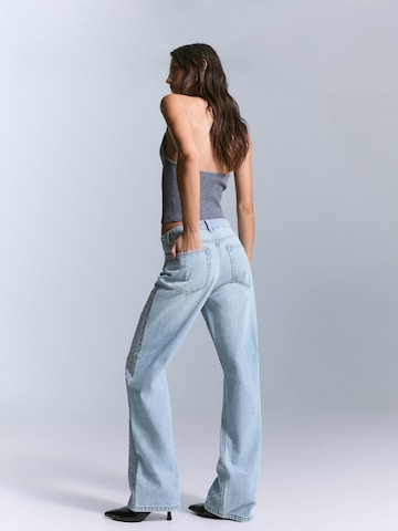 Wide leg Jeans di Bershka in blu