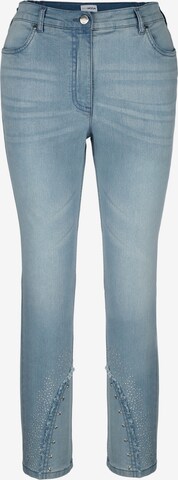 MIAMODA Slimfit Jeans in Blauw: voorkant