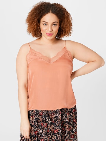 ABOUT YOU Curvy Top 'Mieke' in Orange: front