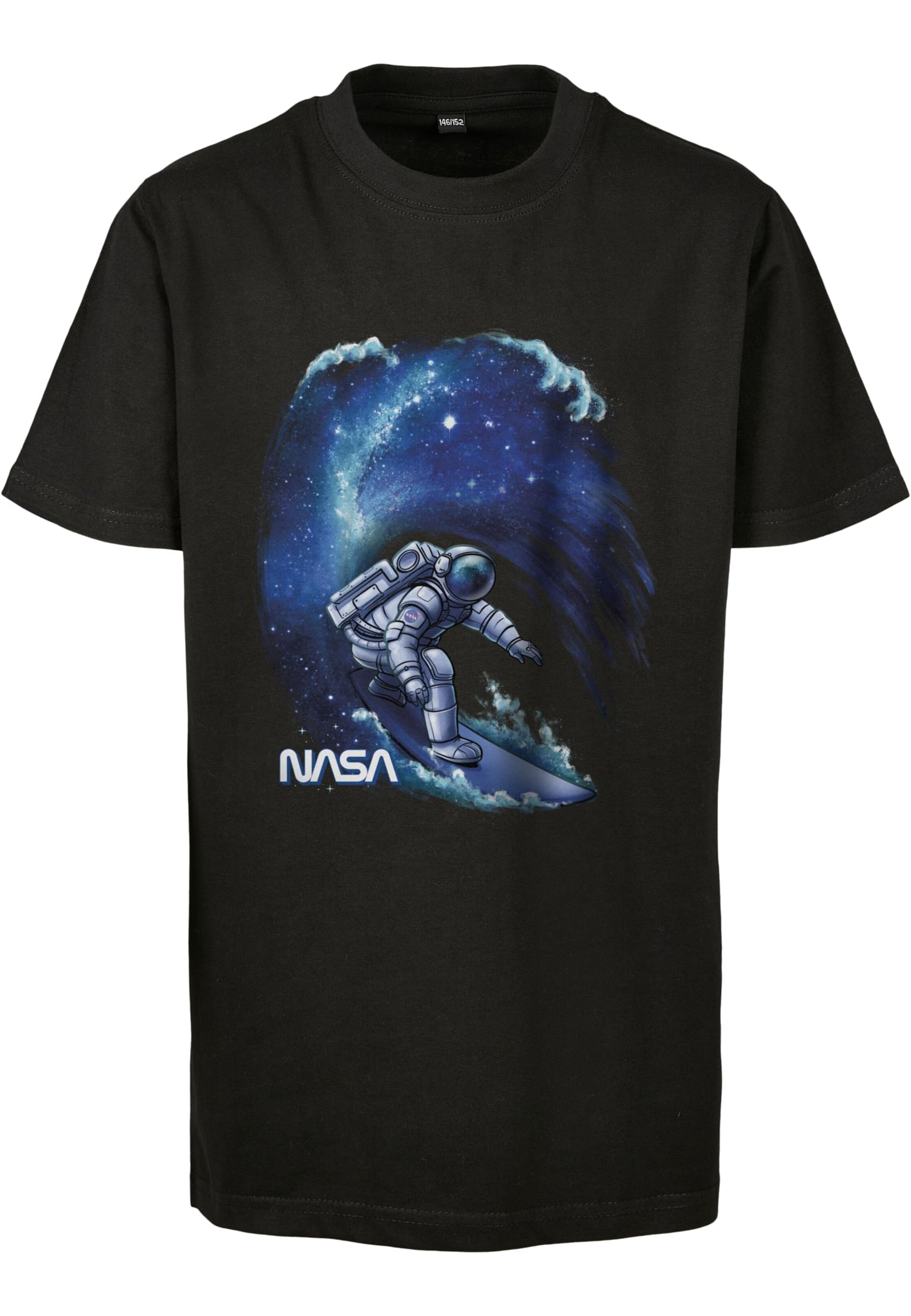 Mister Tee Shirt 'NASA' in Black: front