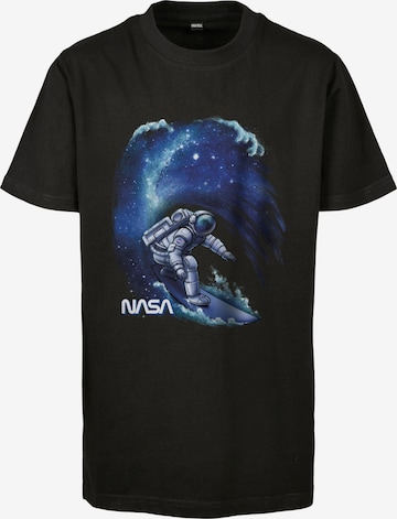 Maglietta ' NASA ' di Mister Tee in nero: frontale
