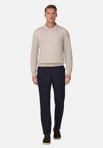 Boggi Milano Regular Pleat-front trousers in Blue