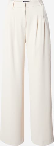 Wide Leg Pantalon à pince 'HARRY' FRENCH CONNECTION en beige : devant