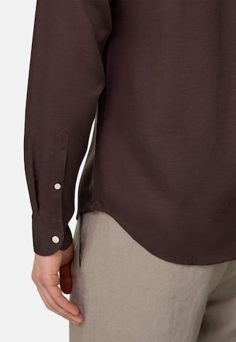 Coupe regular Chemise Boggi Milano en marron