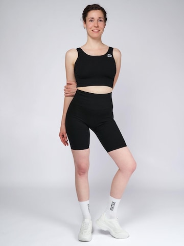 Fortex Fitness Skinny Leggings 'Essential Seamless Shorts' in Zwart