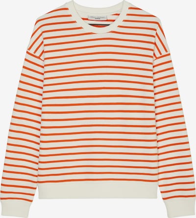 Marc O'Polo DENIM Sweater majica u tamno narančasta / bijela, Pregled proizvoda