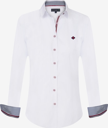 Sir Raymond Tailor Blouse 'Macenta' in White: front