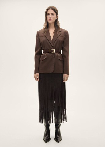 Jupe 'Lea' MANGO en marron