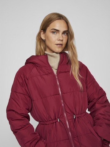 VILA Winter Jacket 'Leana' in Red