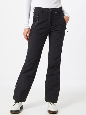 ICEPEAK Regular Outdoor Pants 'Freyung' in Black: front